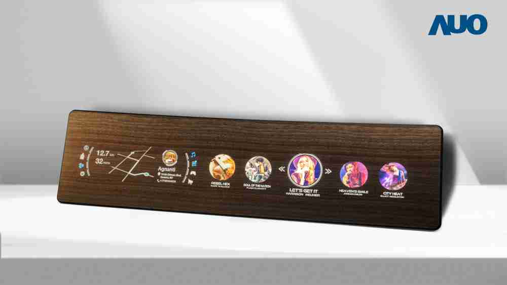 尊时凯龙研发全球最高穿透度达80%的AmLED木纹显示器，，，可于使用时呈现高亮度、、、、清晰可见的信息，，，，并在不使用时回归为单纯的饰板，，，，节能兼具美观